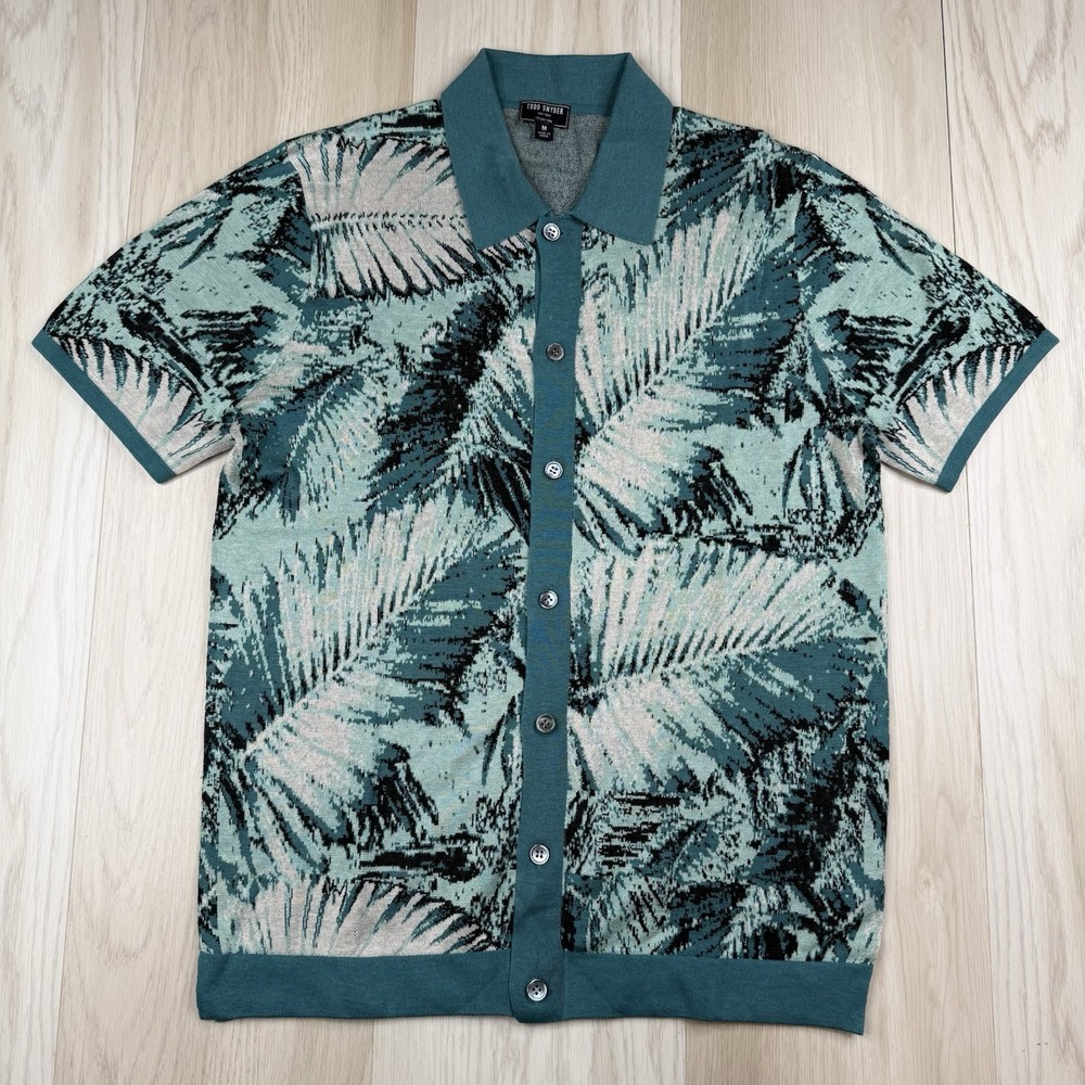 Todd Snyder Cotton/Silk Short Sleeve Button Shirt Printed Floral Mens M Medium